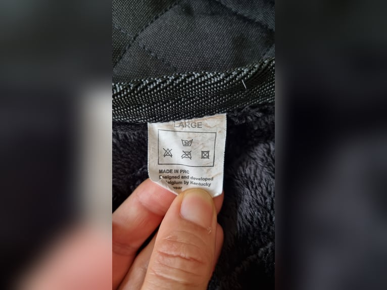Kentucky Ausreitdecke schwarz 160g Gr. L Kaninchenfell