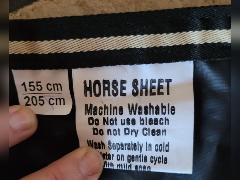 Regenausreitdecke mit Halsteil + Bügelausschnitt (2x benutzt)
