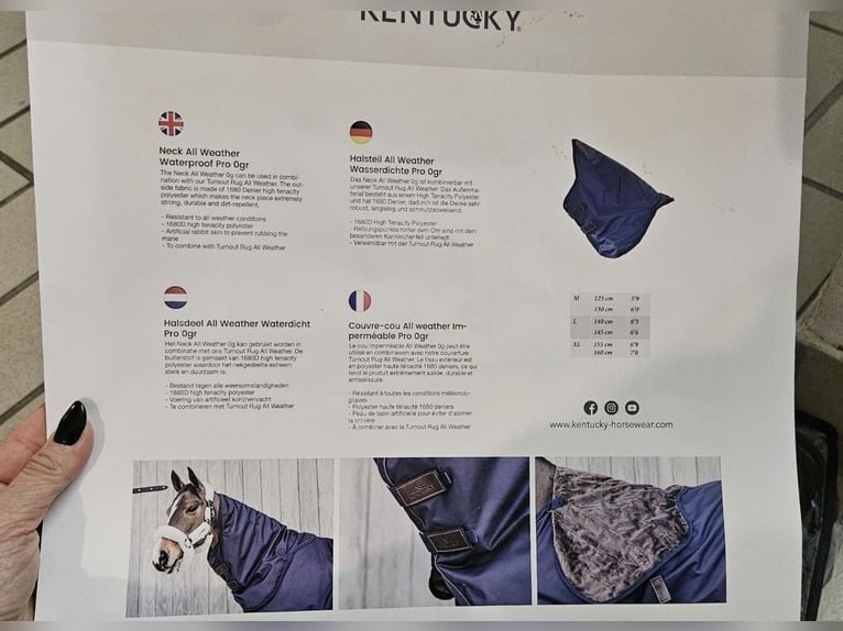 Kentucky Halsteil All Weather PRO für Outdoordecke - Navy - M
