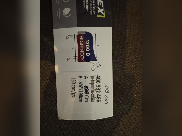 1200 D high neck Winterdecke Decke 150g 145 cm NEU tyrex