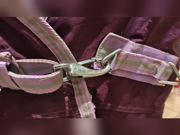 High Neck Outdoordecke 155 cm mit Fleecefutter Brombeer weinrot bordeaux