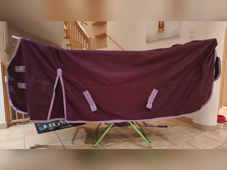 High Neck Outdoordecke 155 cm mit Fleecefutter Brombeer weinrot bordeaux