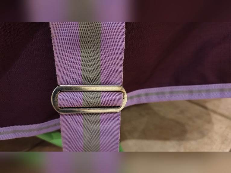 High Neck Outdoordecke 155 cm mit Fleecefutter Brombeer weinrot bordeaux