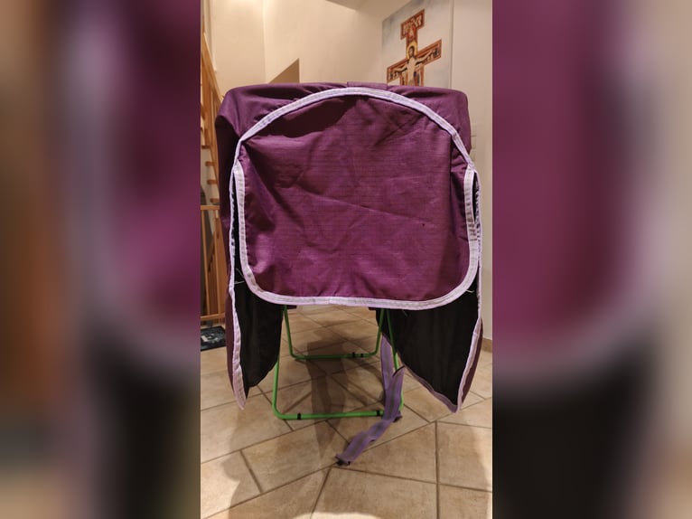 High Neck Outdoordecke 155 cm mit Fleecefutter Brombeer weinrot bordeaux