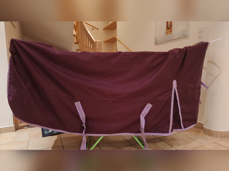 High Neck Outdoordecke 155 cm mit Fleecefutter Brombeer weinrot bordeaux