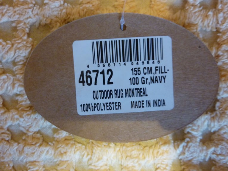 Kavalkade Outdoor Decke Montreal 155cm, 100g,Navy