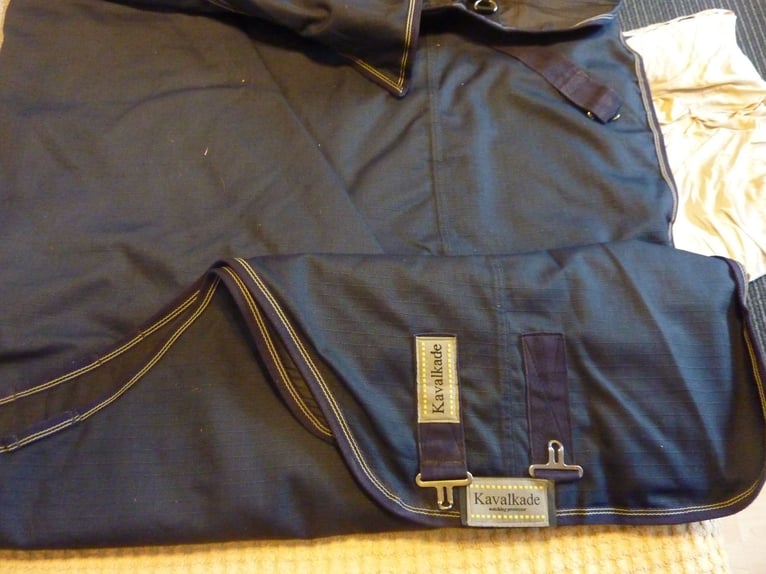 Kavalkade Outdoor Decke Montreal 155cm, 100g,Navy