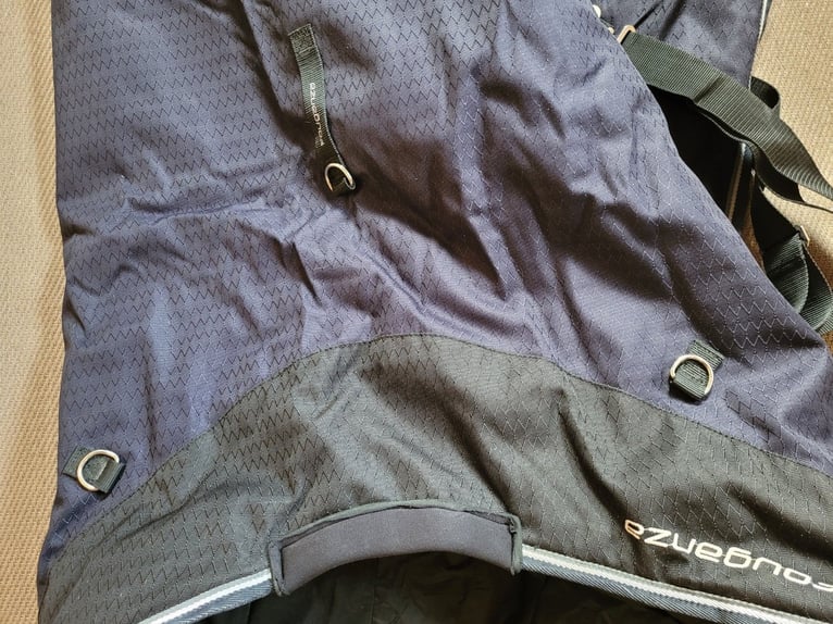 blaue Allwetterdecke - 145 cm - Allweather300 - 2 Tage auf Pferd