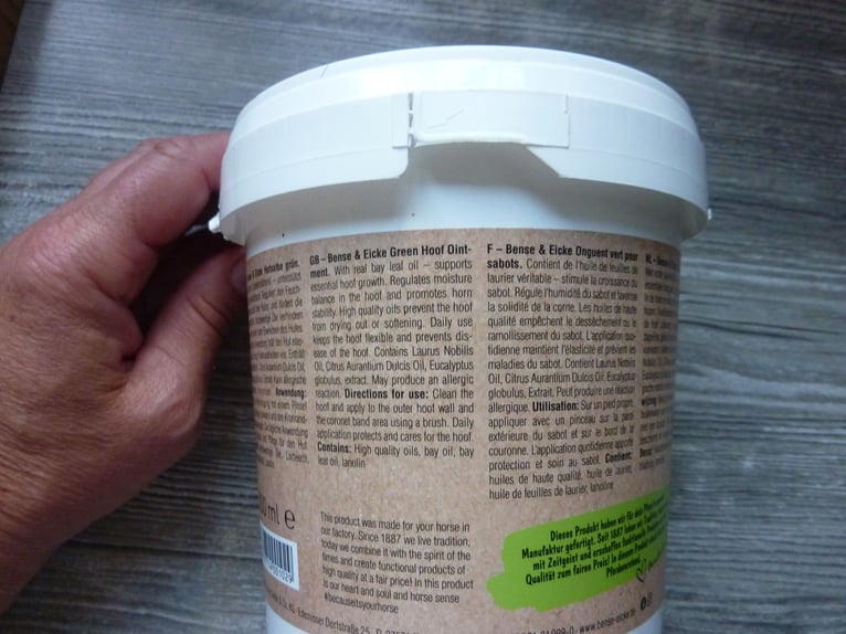 Huffett/Salbe grün 1000ml neu , Bense&Eicke Fakten Art des Zubehörs Weiteres Zubehör Pferde Art Pfer