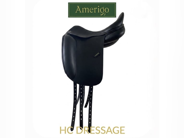 Amerigo HC Dressursattel 17,5" +Klettpauschen +Holz-Stahlfederbaum