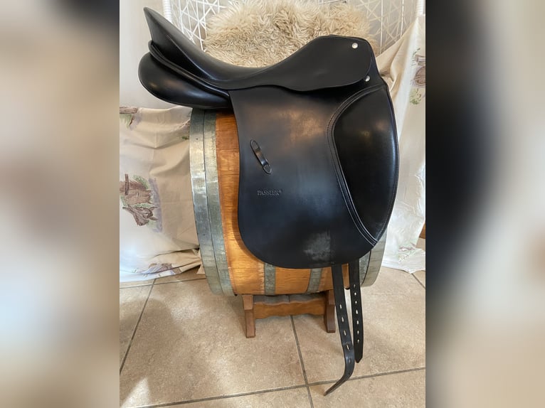 Dressursattel Passier Hubertus Schmidt 17" Zoll schwarz