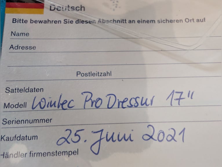 WinTec Pro Dressur 17'' Sattel