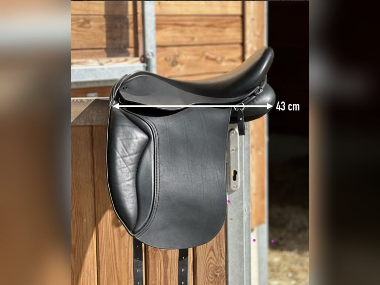 Kurzer Islandpferdesattel 40 cm,  17“ KW 34 Probeversand — Für breite Isländer — Töltsattel 