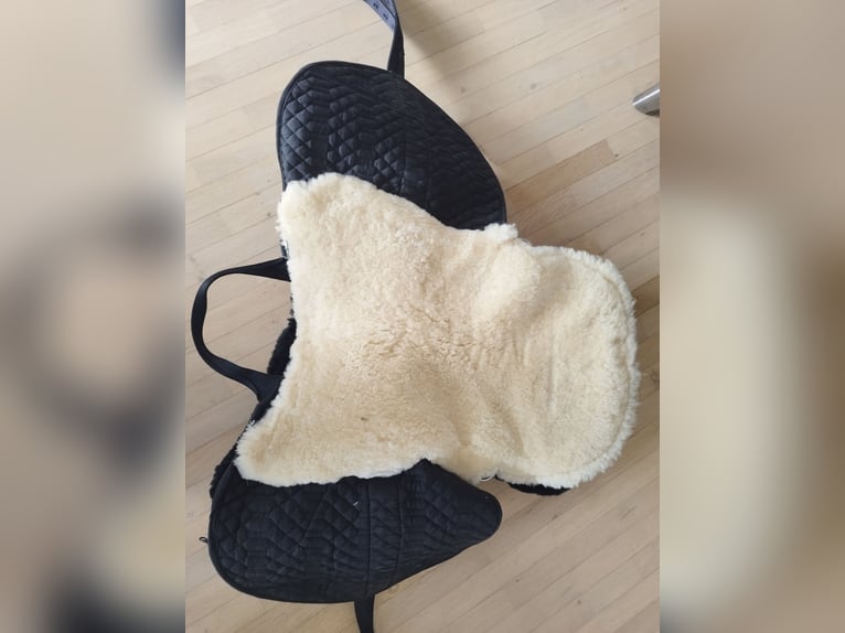 Gepflegter Merino Lammfellsattel, Größe: Full/Warmblut