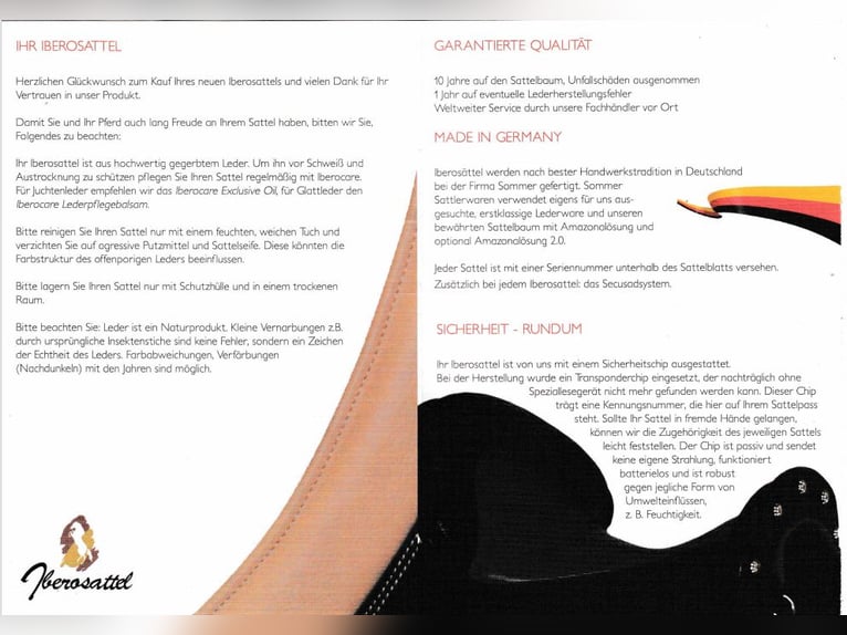 Iberosattel Alpha Vaquero schwarz