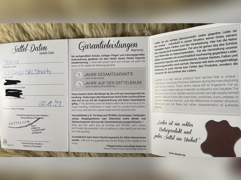 Working Equitation Sattel „El Campo“ von Deuber, designed by Rolf Janzen