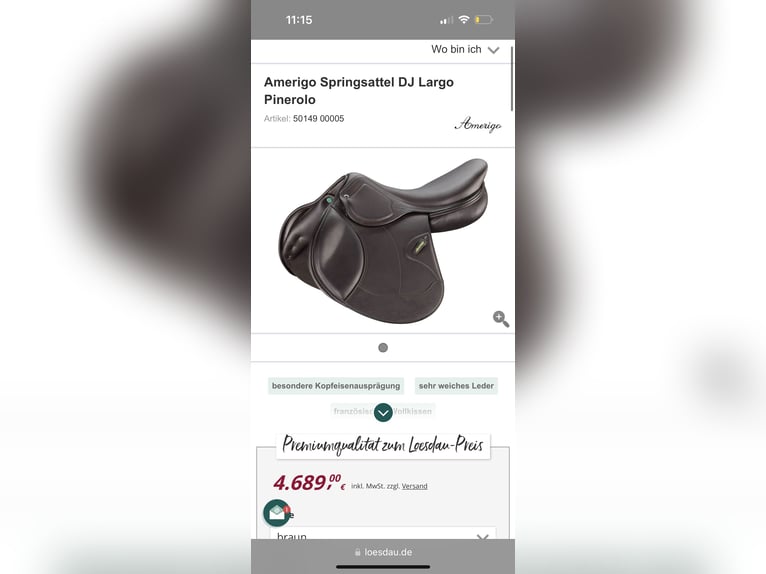 Amerigo Pinerolo Springsattel 