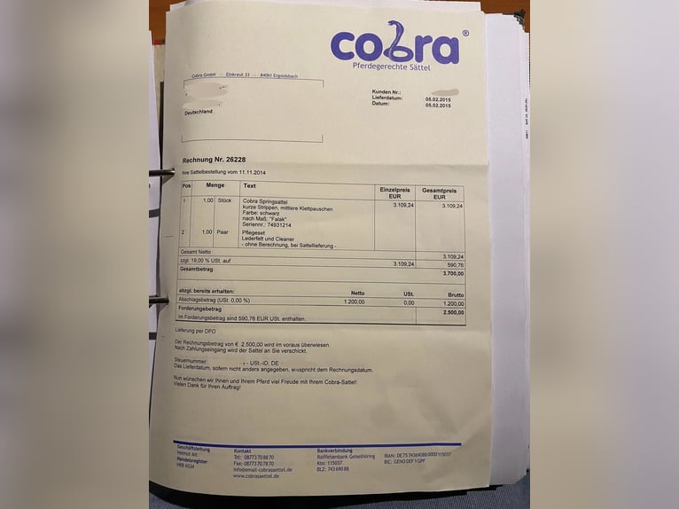 Cobra 17,5 Zoll Top Zustand mit Rechnung Cobra 17,5 Zoll Top Zustand mit Rechnung