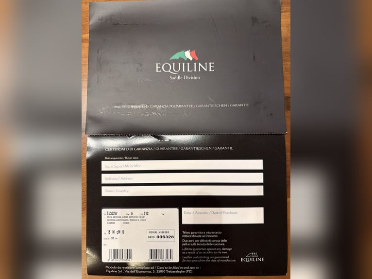 Equiline American Jumper Springsattel 18 Zoll – braun