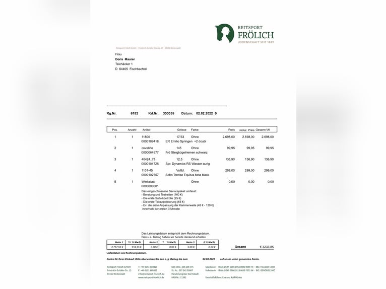 Euroriding Emilio Springsattel