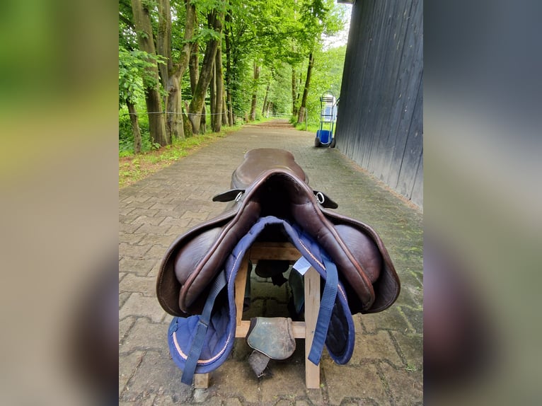 Höpfner springsattel 17 zoll mittlere kammer braun