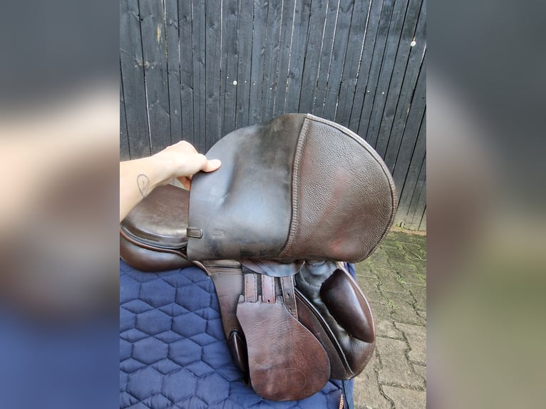 Höpfner springsattel 17 zoll mittlere kammer braun