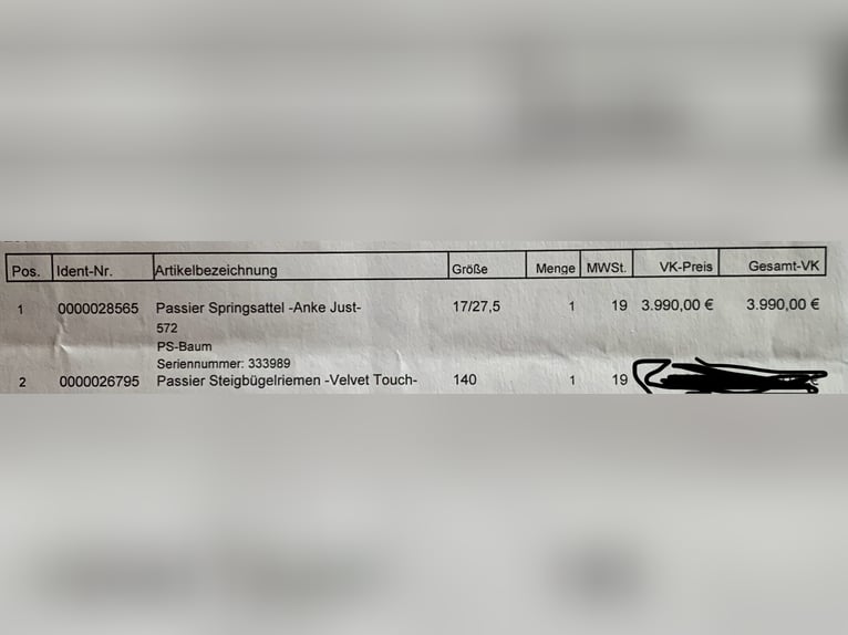 NEU!! Passier Springsattel - Anke Just - PS-Baum