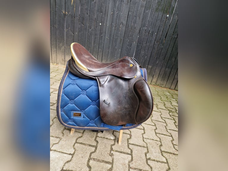 Prestige Venezia springsattel 17 zoll 32 er kammer braun 