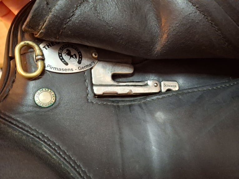 Sommer Diplomat 16,5" kurz Pony schwarz weiß 