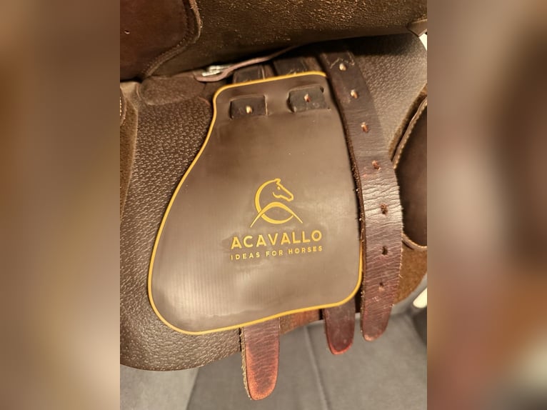 Springsattel Avavallo Veneziano 17 Zoll Braun Leder, sehr guter Zustand