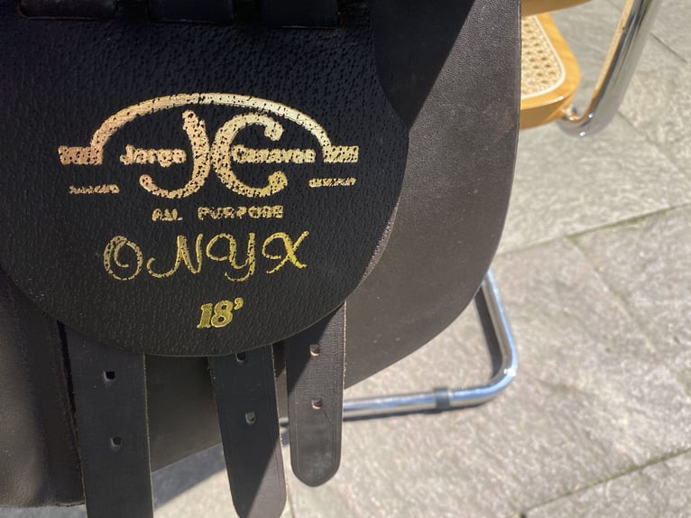 Damen Vielseitigkeitsattel von Jorge Canvas, Modell onyx