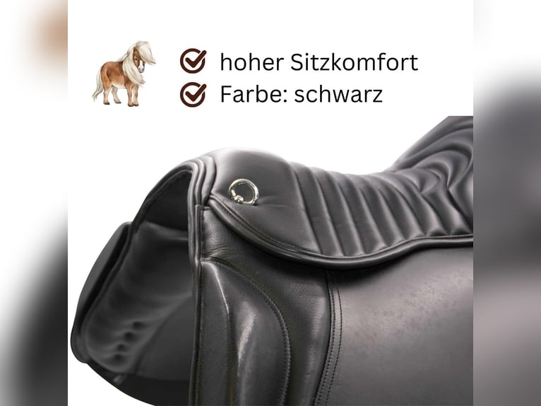 Kaltblutsattel 18 Zoll Wanderreitsattel mit weichem Rippsitz AMKA extra breit 36-42 Zoll