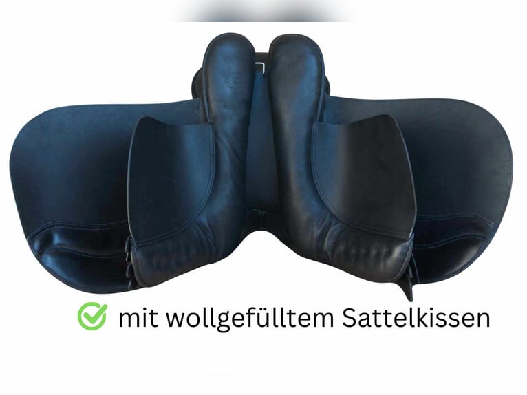 Kaltblutsattel 18 Zoll Wanderreitsattel mit weichem Rippsitz AMKA extra breit 36-42 Zoll