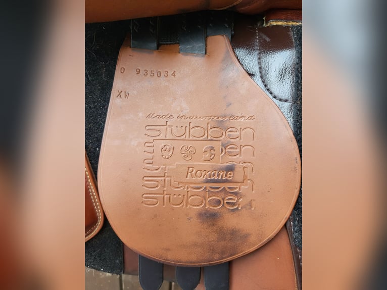 Stübben VVS Sattel Roxane mit Steigbügelriemen & Leder-Sattelgurt 