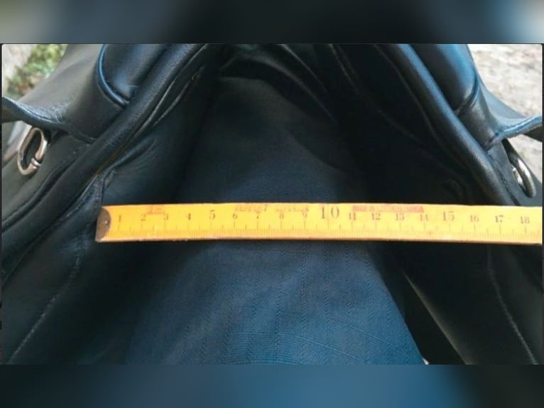 VS Sattel Vielseitigkeitssattel Leder schwarz ca. 18"