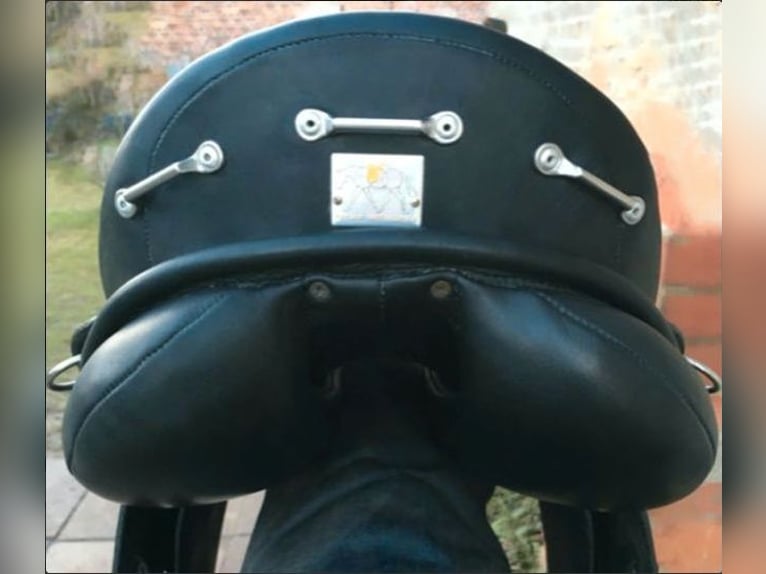 VS Sattel Vielseitigkeitssattel Leder schwarz ca. 18"