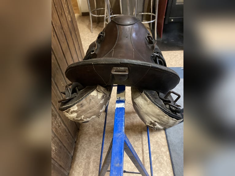 Bocksattel - Kavallerie Armeesattel - Wehrmacht englischer Sattel zu verkaufen