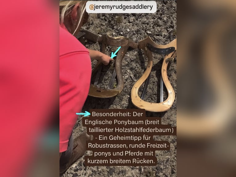 Luxus Freizeitsattel für sehr breite Pferde — 42 cm — 17,5",  KW 36, Probeversand