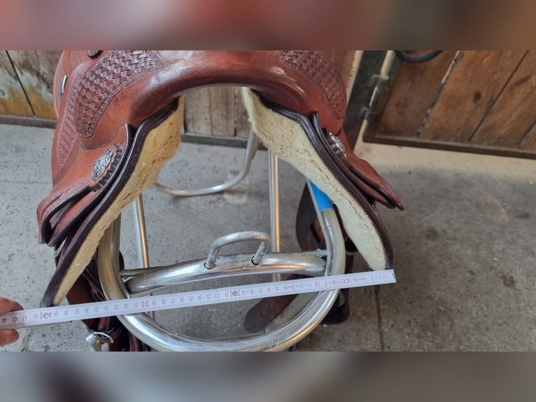 Continental Equiflex 74 Full Quarter Westernsattel 16" Castano 