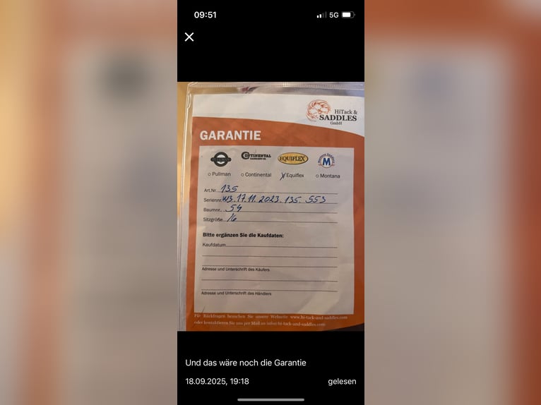 Equiflex Sattel der Marke OM