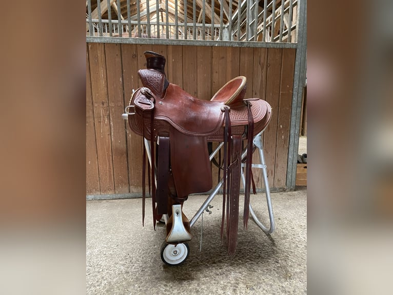 Original Cowboy Old School Westernsattel von 4H zu verkaufen