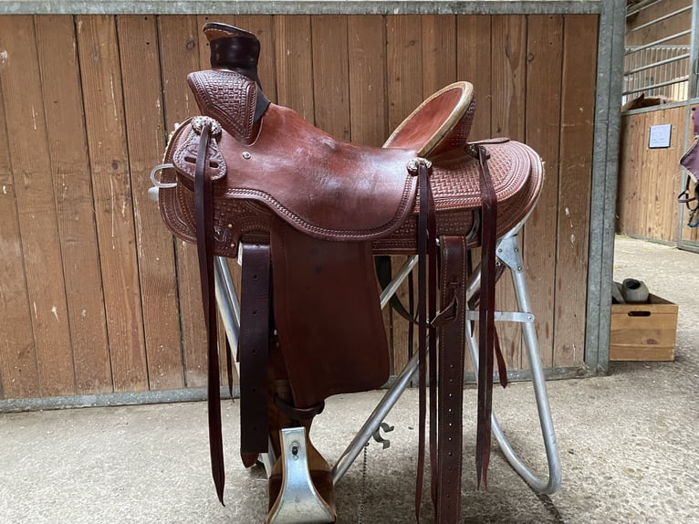 Original Cowboy Old School Westernsattel von 4H zu verkaufen