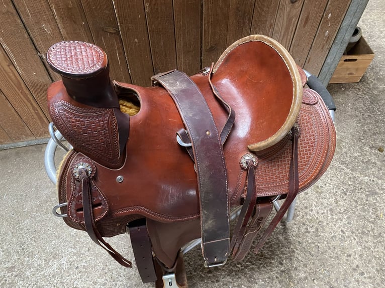 Original Cowboy Old School Westernsattel von 4H zu verkaufen