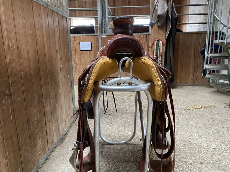 Original Cowboy Old School Westernsattel von 4H zu verkaufen