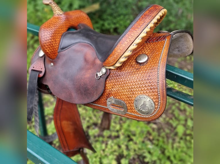 Tex Tan Westernsattel, Barrel-Racer, Full Quarter (FQH)