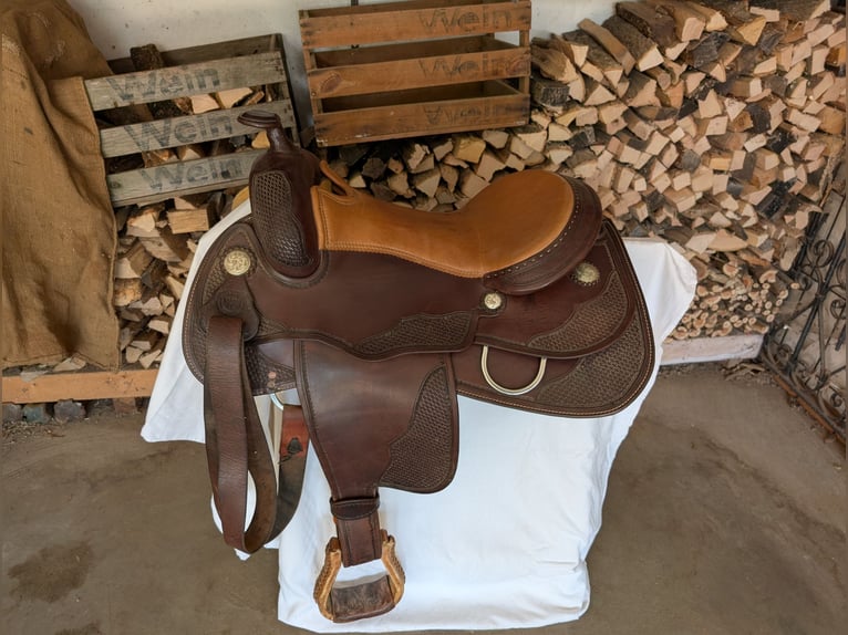 Triple W Platinum Westernsattel 16" Two-Tone | Reining / Allround | (WWW Saddlery)
