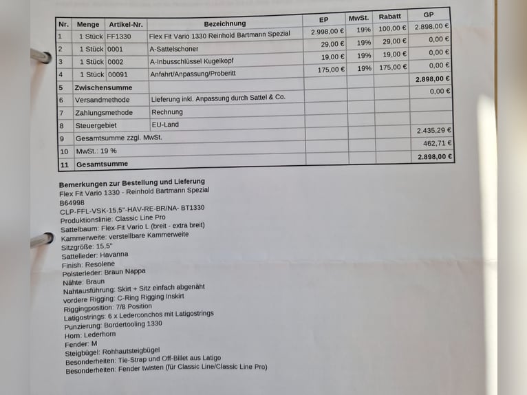 Verkaufe Deuber & Partner Flex Fit Vario 1330