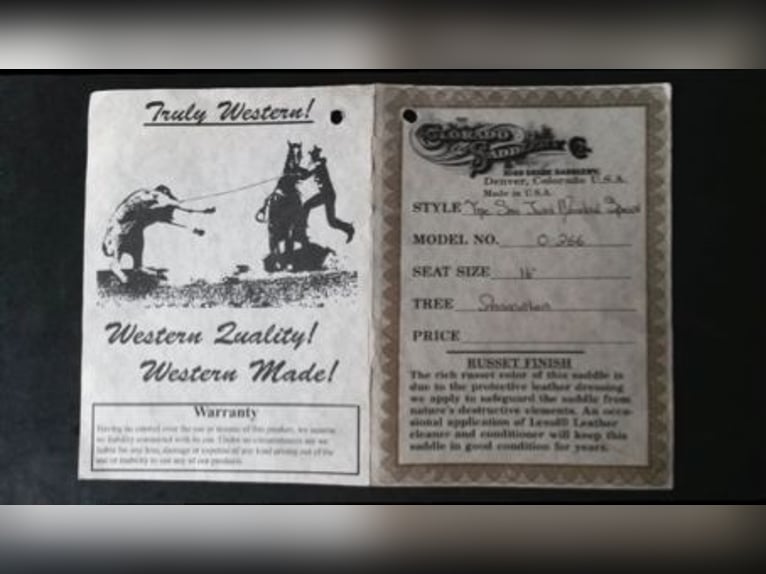Western Arbeitssattel der Marke Colorado  - Original aus USA 