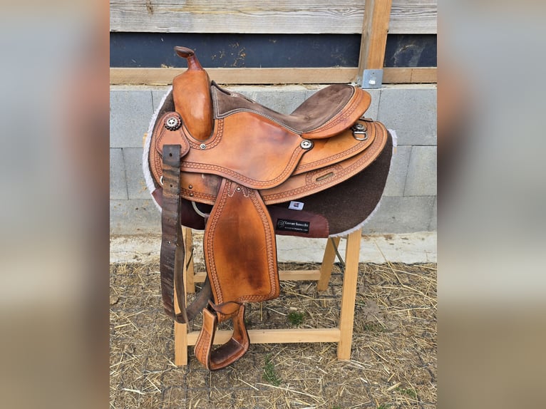 Western Sattel Western Imports Roudskirt mit Pad Reining Westernsattel 