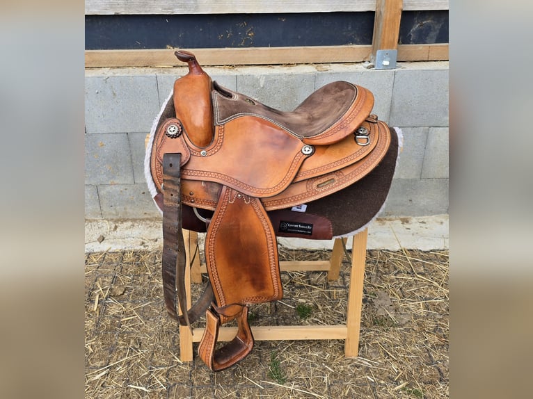 Western Sattel Western Imports Roudskirt mit Pad Reining Westernsattel 